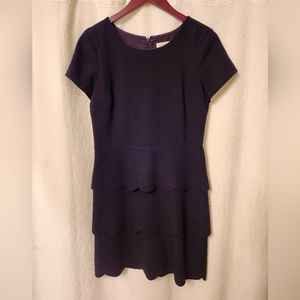 Ann Taylor Loft Black Short Sleeve Dress Size 6